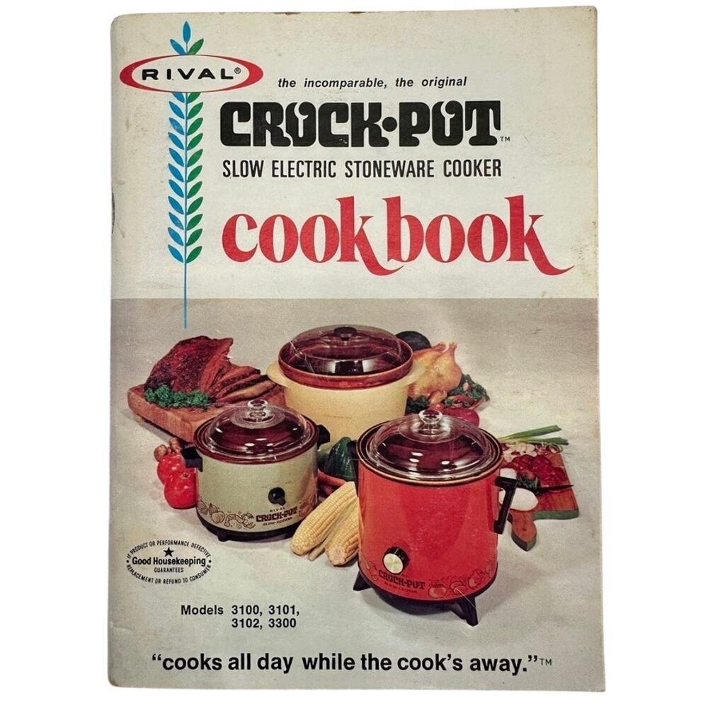 Vintage 1973 Rival CrockPot Cook Book 3100 3101 3102 3300 Recipes Manual 427-411